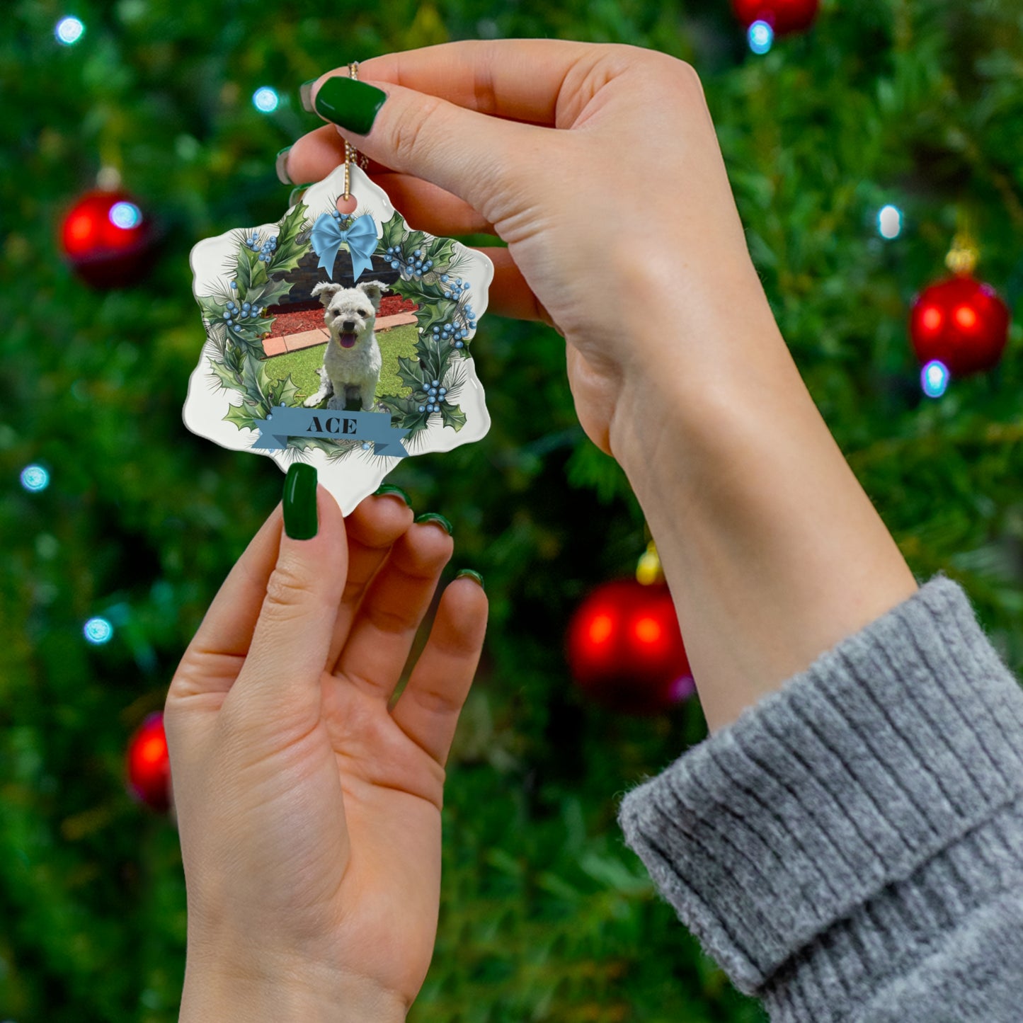 Ceramic Ornament, 4 Shapes