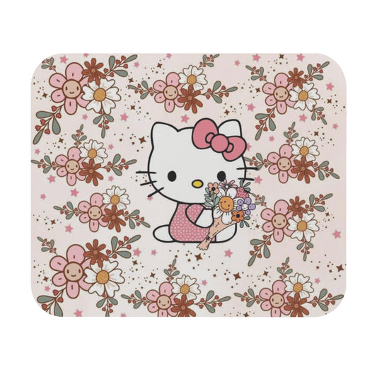 Flower Hello Kitty Mouse Pad (Rectangle)