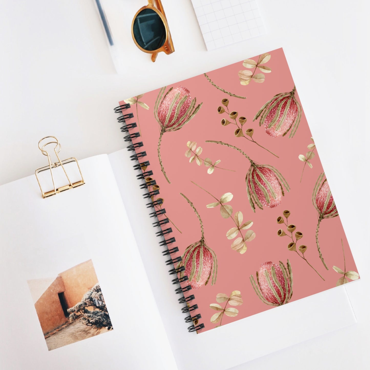 Floral Spiral Notebook