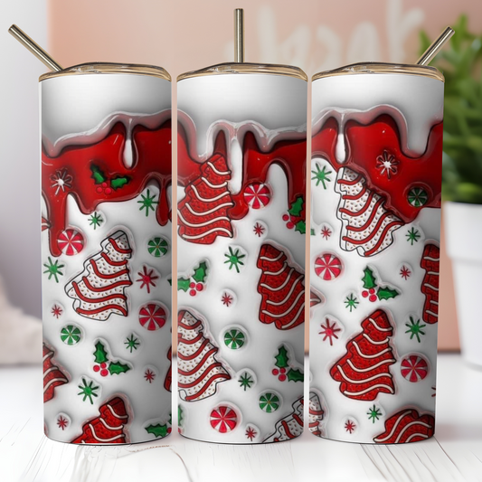 3D Christmas Tumbler