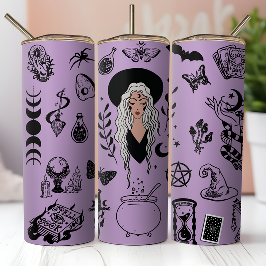 Purple Witchy Tumbler