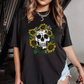 Skull with Sunflowers Tee