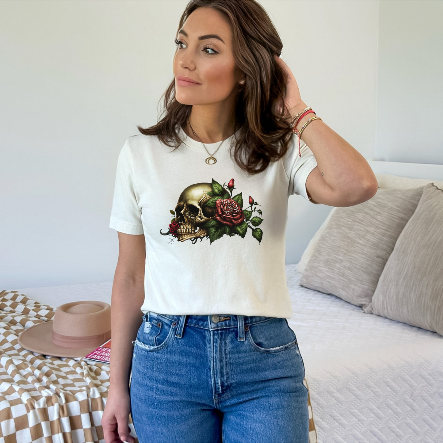 Skull with Roses Tee